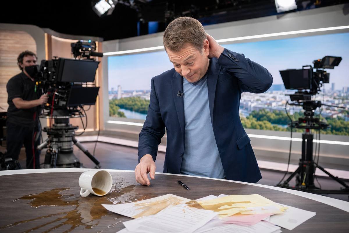 Modernes deutsches Fernsehstudio